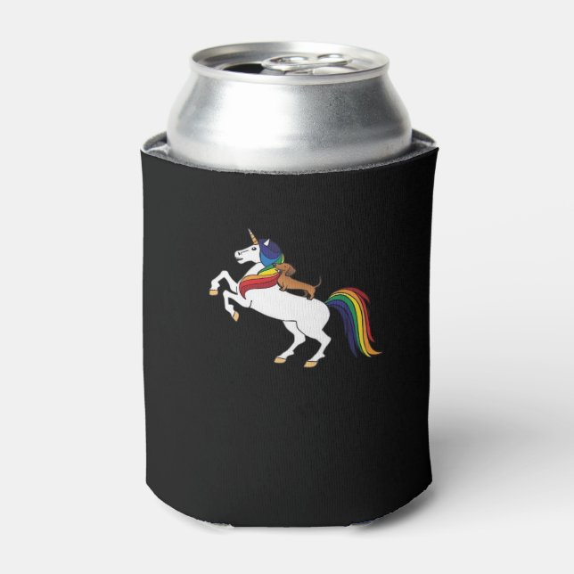 Dachshund Classic T-Shirt Can Cooler (Can Front)
