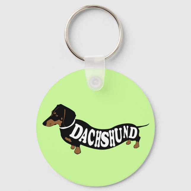 dachshund_clean key ring (Front)