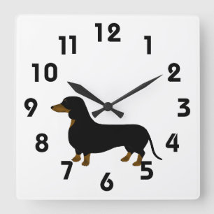 Dachshund Clock