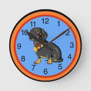 Dachshund Clock