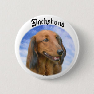 Dachshund Clouds 6 Cm Round Badge