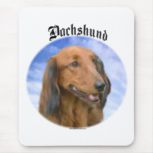 Dachshund Clouds Mouse Mat (Front)