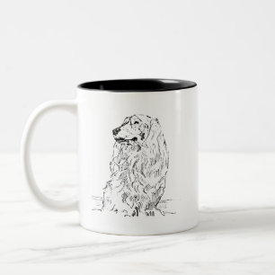 Dachshund Coffee Mug – Long Haired Sausage Dog