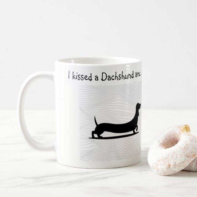 Dachshund Coffee Mug Weiner Dog Gift (With Donut)