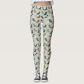 Dachshund coffees design leggings