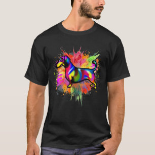 Dachshund Colorful Pop Weiner Dog Dachshund Breed  T-Shirt