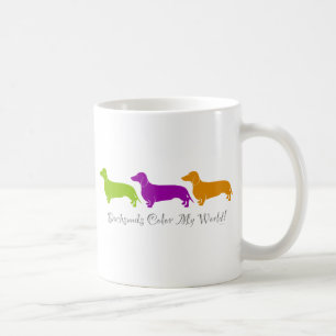 Dachshund Colour My World Coffee Mug