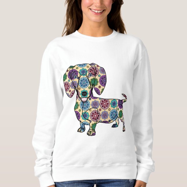 Dachshund - Coloured Sweatshirt (Front)