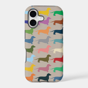 Dachshund colourful Iphone case