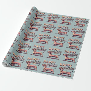 Dachshund Colourful  Wrapping Paper