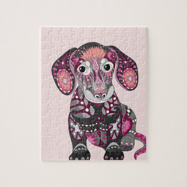 Dachshund Colours Jigsaw Puzzle (Vertical)