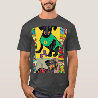 Dachshund Comic retro T-Shirt