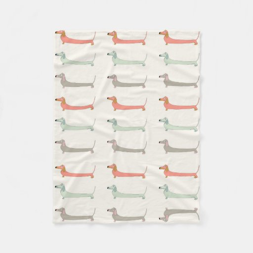Image of Dachshund Cosy Throw Fleece Blanket