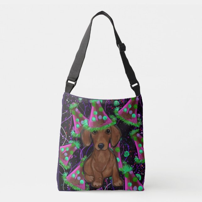 Dachshund        crossbody bag (Front)
