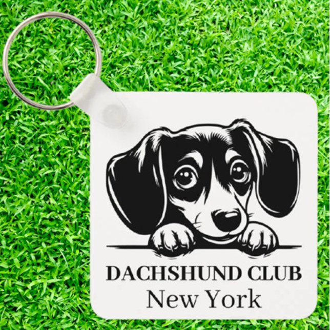 Dachshund Custom Club Theme keychain (A Special Gift for Fellow Dachshund Lovers)