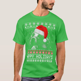 Dachshund Cute Happy Holidays Christmas Dog Lover  T-Shirt