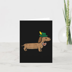 Dachshund Cute Sausage Dog German Kids Men Women Card