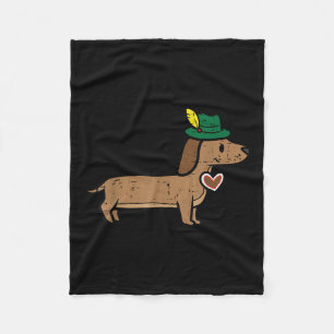 Dachshund Cute Sausage Dog German Kids Men Women Fleece Blanket