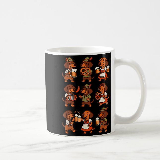 Dachshund Cute Sausage Dog German Men Women  Coffee Mug (Right)