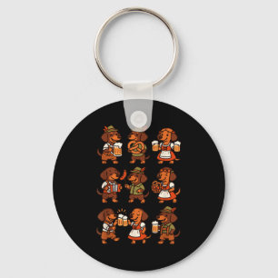 Dachshund Cute Sausage Dog German Men Women  Key Ring