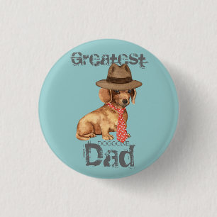 Dachshund Dad 3 Cm Round Badge