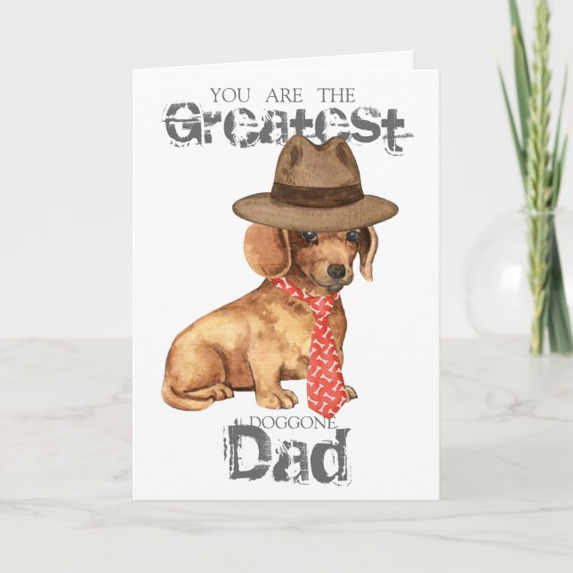 Dachshund Dad Card (Front)