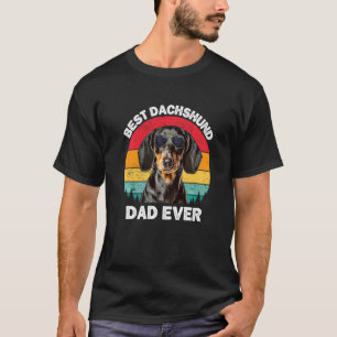 Dachshund Dad Cute Vintage Dachshund Lover Weiner T-Shirt
