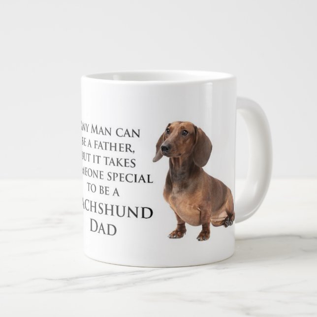 Dachshund Dad Jumbo Mug (Front Right)
