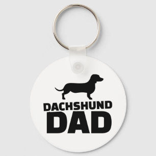 Dachshund dad key ring