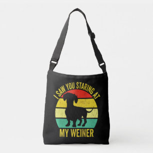 Dachshund Dad Men Crossbody Bag