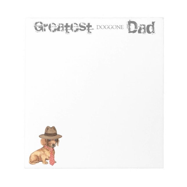 Dachshund Dad Notepad (Front)