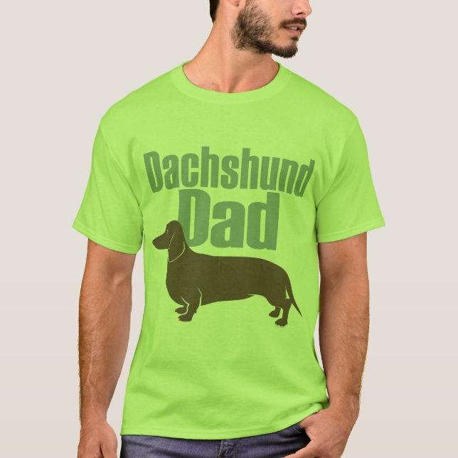 "Dachshund Dad" T-Shirt (Front)