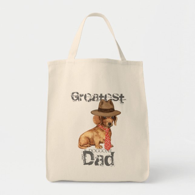Dachshund Dad Tote Bag (Front)