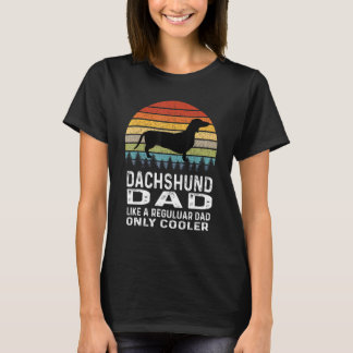 Dachshund Dad Wiener Dog Retro Doxie T-Shirt
