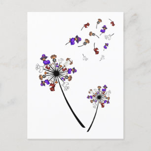 Dachshund Dandelion Flower Halloween Costume Ideas Postcard