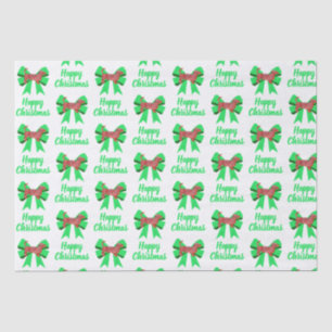 Dachshund Daxie Christmas Dog & Bow White Tissue Paper