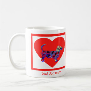 Dachshund / Daxie Dog Red Valentine’s Day Heart Coffee Mug