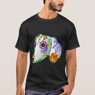 Dachshund - Day of the Dead Sugar Skull Dog T-Shirt