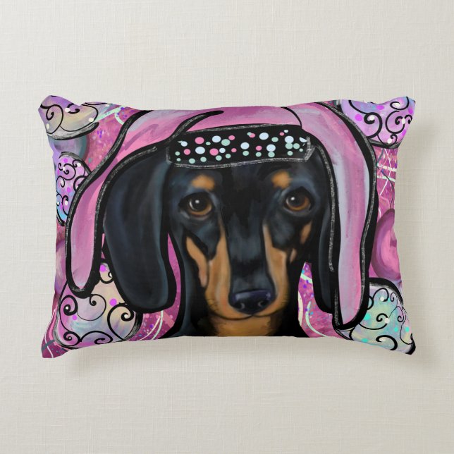 DACHSHUND        DECORATIVE CUSHION (Front)