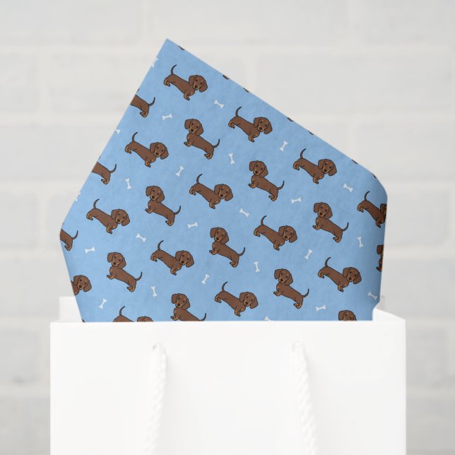 Dachshund Decoupage Paper, Wiener Dog Tissue Paper (Gift Bag)