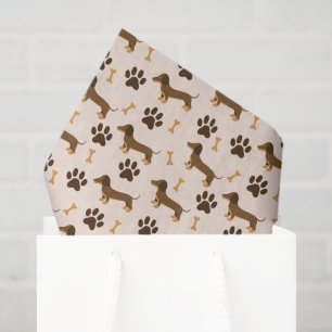 Dachshund Decoupage Paper, Wiener Dog Tissue Paper