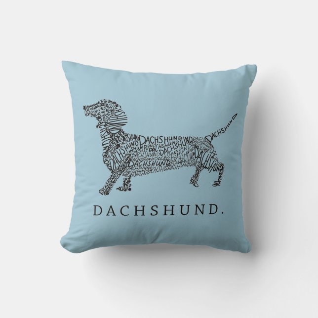 Dachshund Design Cushion (Front)