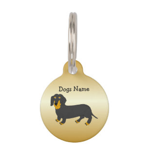 Dachshund Design Personalised Pet Tag