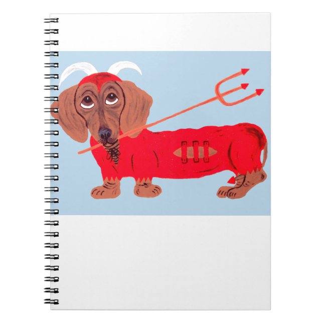 Dachshund Devil Notebook (Front)