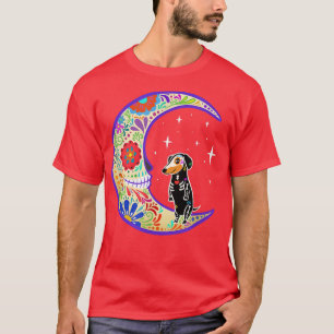 Dachshund Dia de Los Muertos Skeleton  T-Shirt