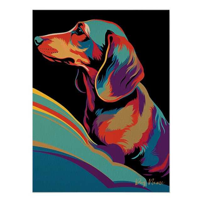 Dachshund Dog 003 - Bruno Pokopen Poster (Front)