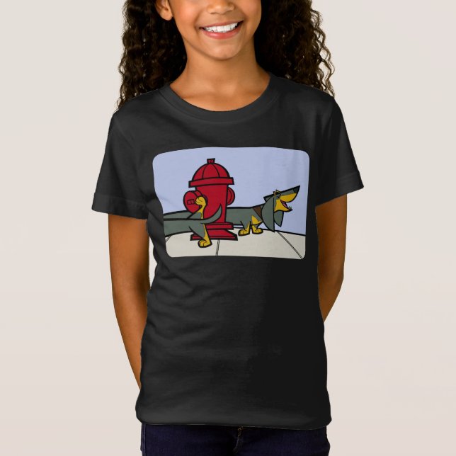 Dachshund Dog Approved Fire Hydrant T-Shirt (Front)