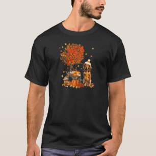 Dachshund Dog Autumn Fall Pumpkin Truck Mappe Than T-Shirt
