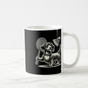 Dachshund Dog Badminton Player Shuttle Men Women Coffee Mug