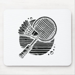 Dachshund Dog Badminton Player Shuttle  Mouse Mat